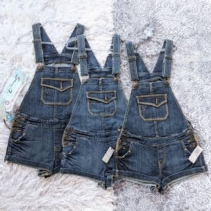 $79 new women seven7 jean shorts overall jumper